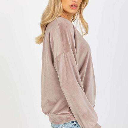 Heartfelt Elegance Velour Sweatshirt For Women Paris Chic - Très Elite