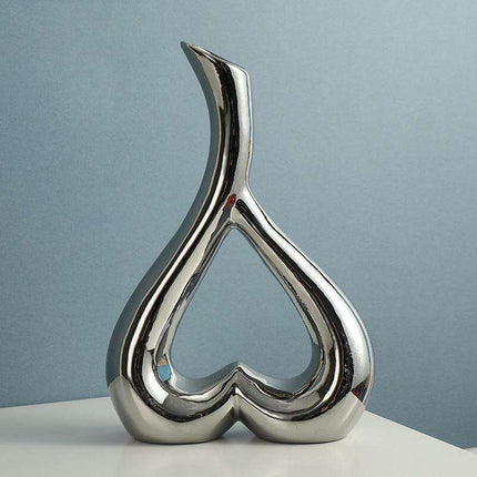 Heartfelt Luxe Ceramic Vase - Romantic Elegance Collection- Très Elite- Très Elite