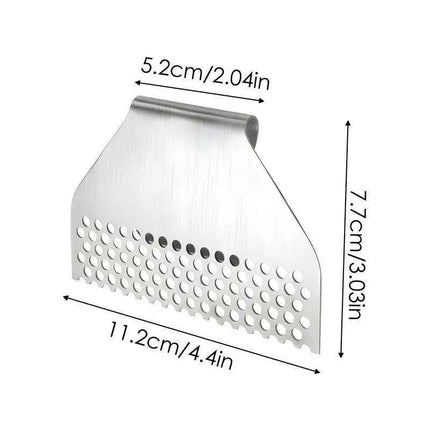Heat-Resistant Stainless Steel Grease Trap Blocker for Griddles and BBQ Grills - Très Elite