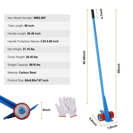 Heavy-Duty 41-Inch Carbon Steel Pallet Pry Bar Tool for Efficient Woodworking - Très Elite
