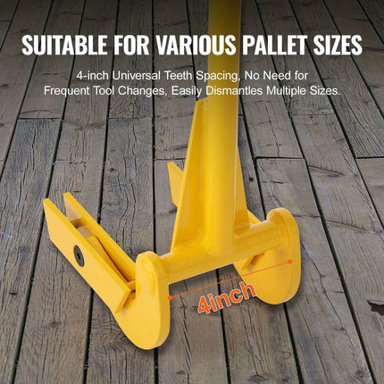 Heavy-Duty 41-Inch Carbon Steel Pallet Pry Bar Tool for Efficient Woodworking - Très Elite