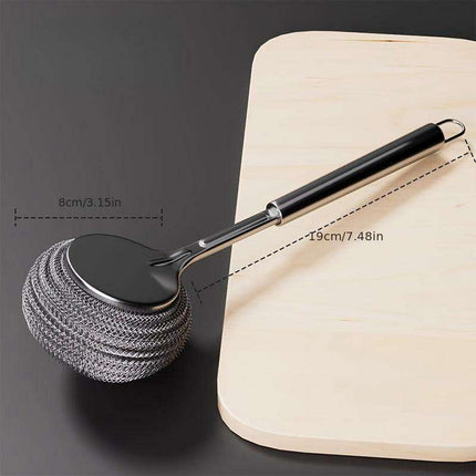 Heavy-Duty Stainless Steel Scrubbing Ball - Your Kitchen's Essential Cleaning Powerhouse - Très Elite
