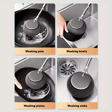 Heavy-Duty Stainless Steel Scrubbing Ball - Your Kitchen's Essential Cleaning Powerhouse - Très Elite