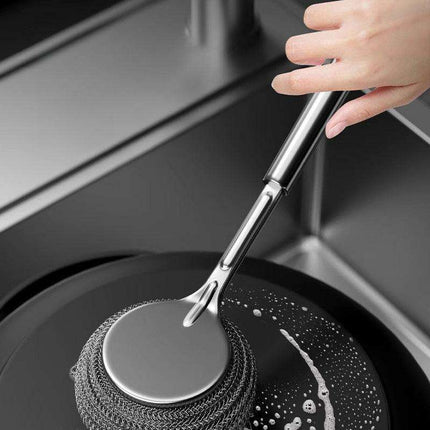 Heavy-Duty Stainless Steel Scrubbing Ball - Your Kitchen's Essential Cleaning Powerhouse - Très Elite