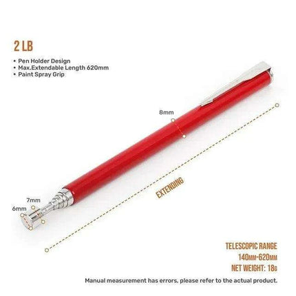 Heavy-Duty Telescopic Magnetic Pickup Tool - 8LB Capacity Stainless Steel Design - Très Elite