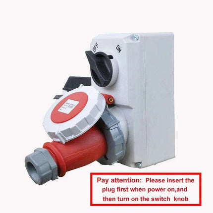 Heavy-Duty Waterproof 32A CEE Combination Socket with Circuit Protection and Switch Control - Très Elite