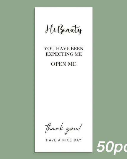 Charming "Nice To Meet You Too" Adhesive Thank You Seals - Pack of 20-50