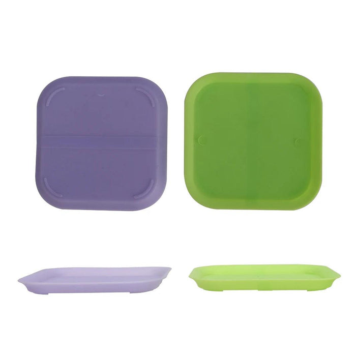 Colorful 5-Piece Resin Plant Tray Collection for Chic Indoor and Outdoor Gardening
