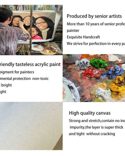 Floral Elegance: Customizable Hand-Painted Oil Canvas Art for Modern Home Decor