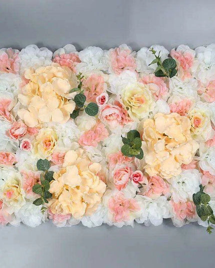 Elegant Floral Wall Art Handmade with Cotton, Silk, and Artificial Blooms