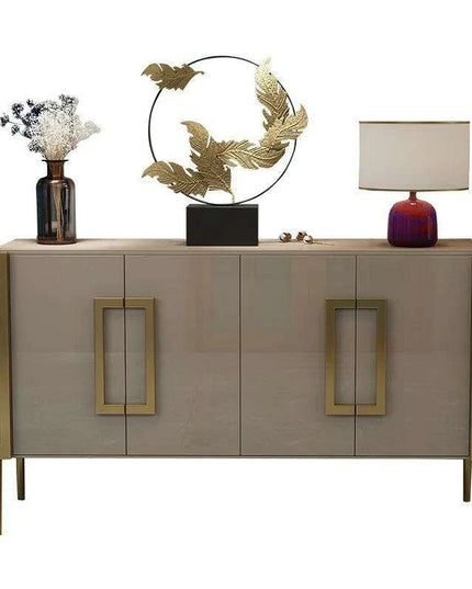 Chic Contemporary Sideboard with Stainless Steel Features