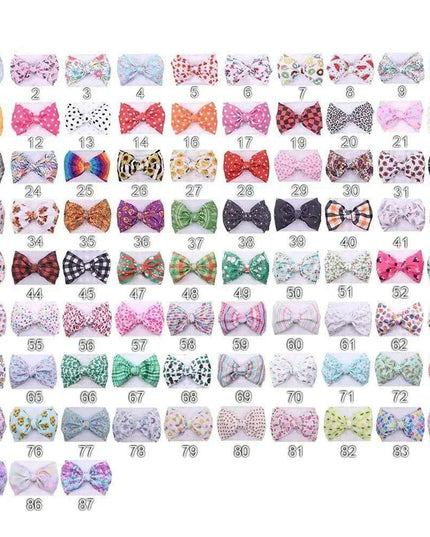 YANJIE 2023 Customizable Large Hair Bow Headband Set for Kids