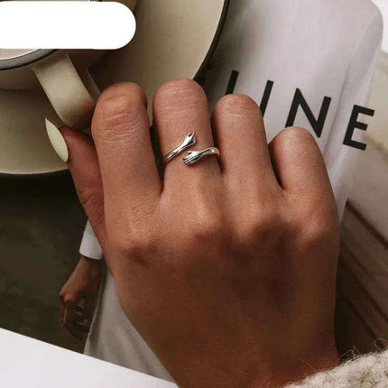 Eternal Warmth Adjustable Hand Hug Ring - A Token of Unending Affection