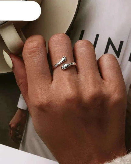 Eternal Warmth Adjustable Hand Hug Ring - A Token of Unending Affection