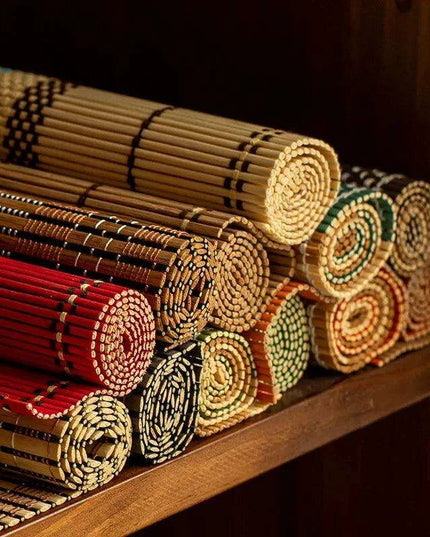 Sustainable Bamboo Dining Set – Elegant, Waterproof, and Heat-Resistant Placemats and Coasters for Every Occasion