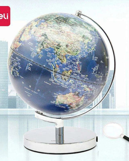 Engaging Bilingual 3D Earth Globe with Sturdy Metal Stand for Interactive Geography Learning