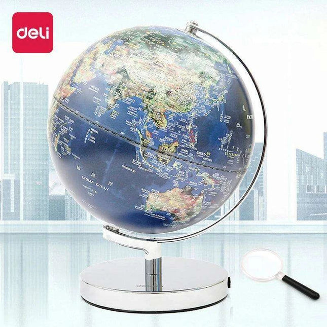 Engaging Bilingual 3D Earth Globe with Sturdy Metal Stand for Interactive Geography Learning