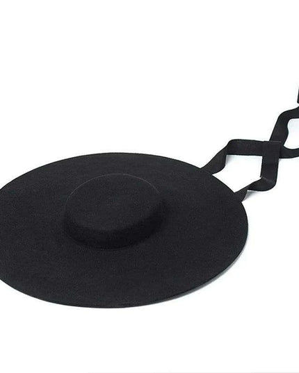 Wide Brim Wool Felt Fedora Hat for Men and Women