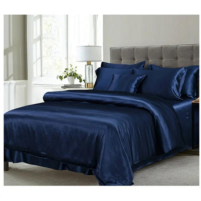 Premium 30MM Pure Mulberry Silk Duvet Cover - Custom Seamless Bedding Available in Multiple Sizes