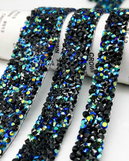 Sparkling Rhinestone Trim Kit for Creative Crafting - 1 Yard of Glamorous Elegance