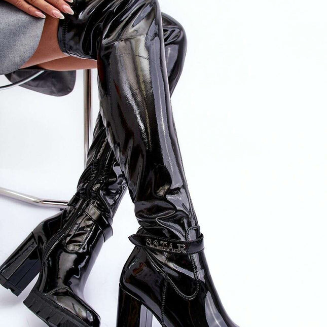 Heel boots model 185575