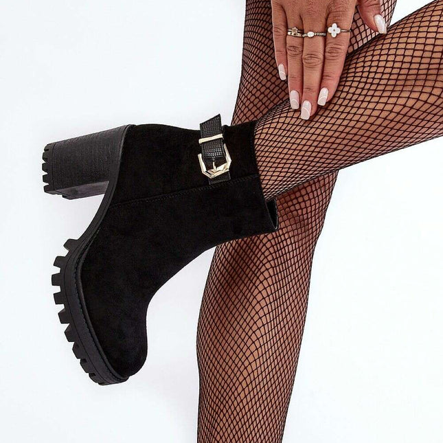 Heel boots model 186227