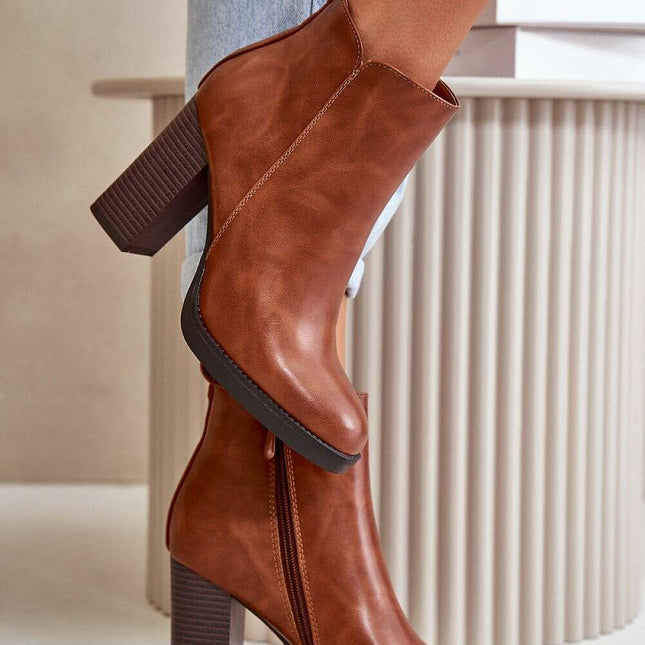 Heel boots model 199086