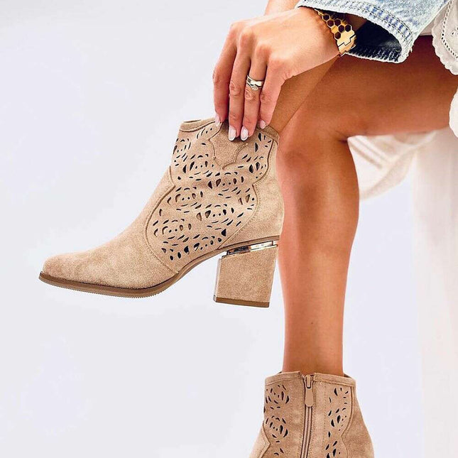 Heel boots model 200738