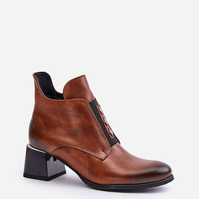 Heel boots model 201173