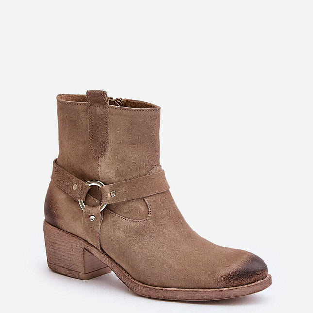 Heel boots model 201176