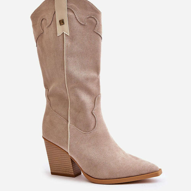 Heel boots model 201741