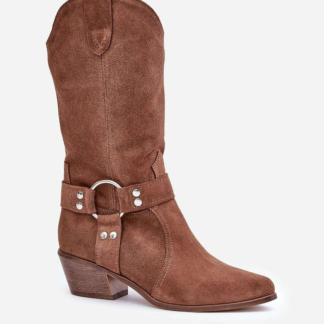 Heel boots model 203903