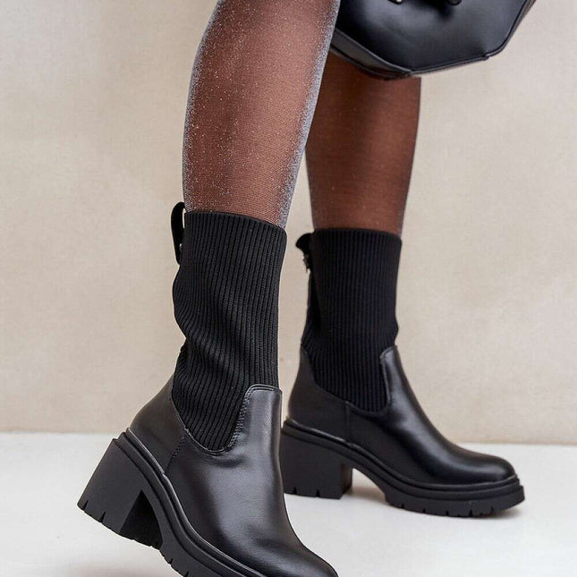 Heel boots model 204702