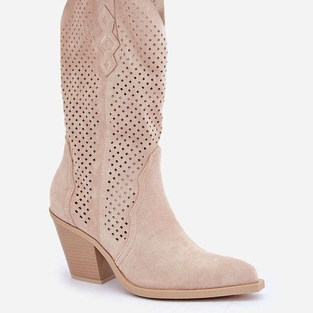 Heel boots model 204741