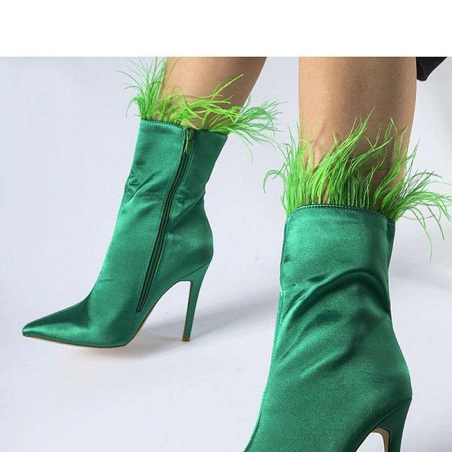 Heel boots model 206484