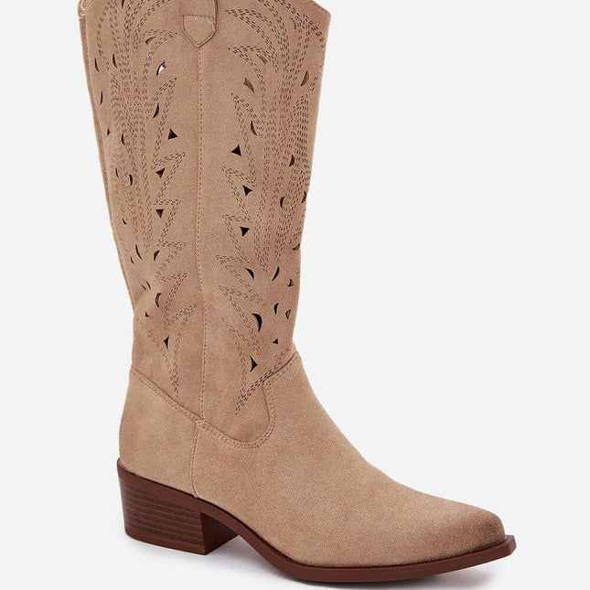 Heel boots model 216784