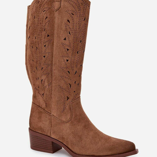 Heel boots model 216785