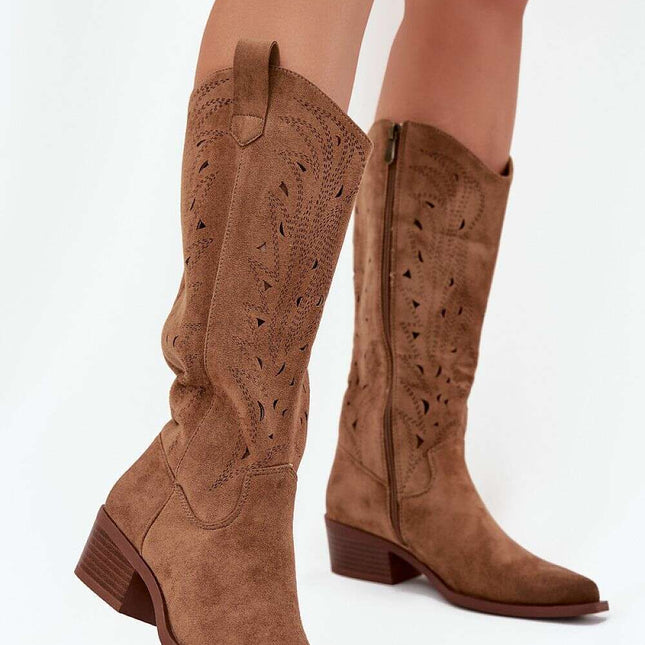 Heel boots model 216785