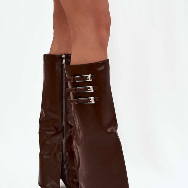 Heel boots model 216788