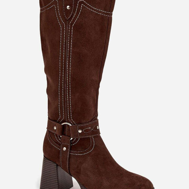 Heel boots model 216795