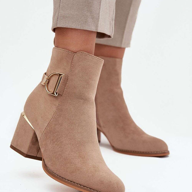 Heel boots model 216811