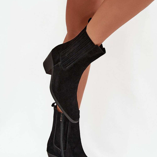 Heel boots model 216949