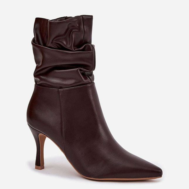 Heel boots model 217176