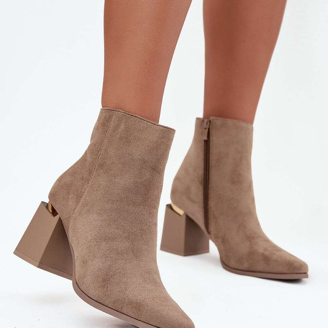 Heel boots model 217189