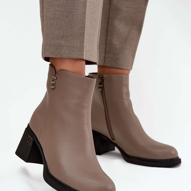 Heel boots model 217494