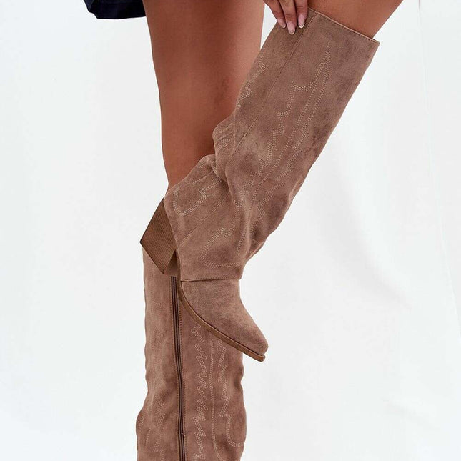 Heel boots model 217514