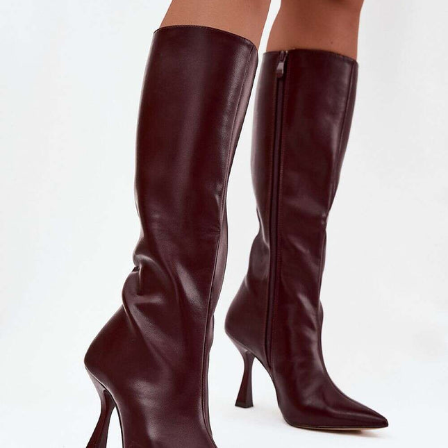 Heel boots model 217519