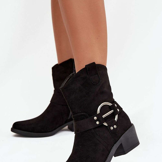 Heel boots model 217732