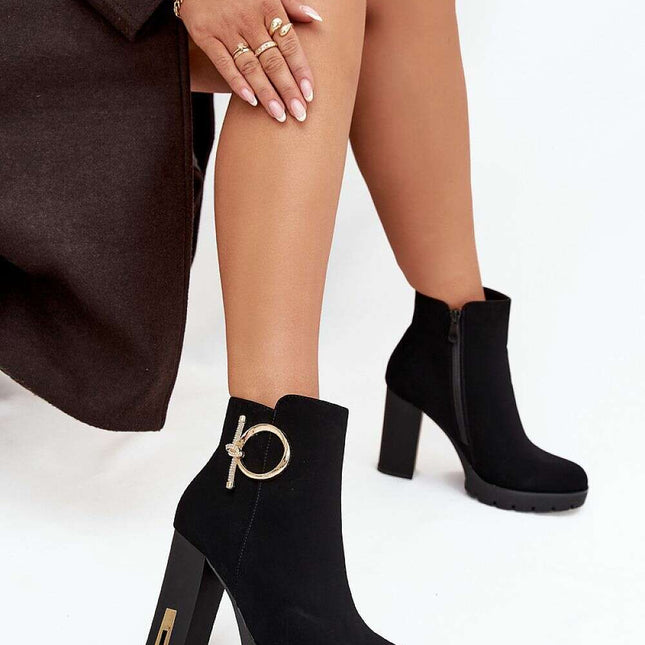 Heel boots model 217734