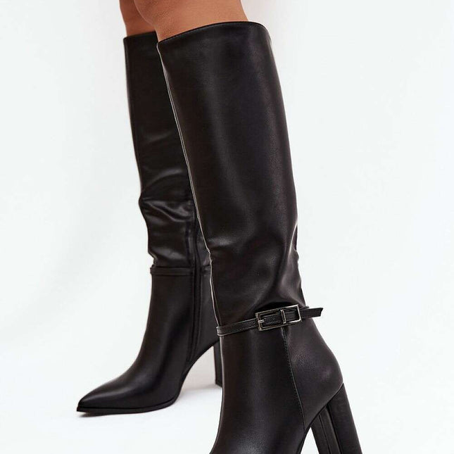 Heel boots model 217753